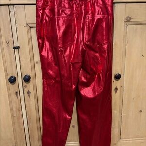 Shiny Red Pants